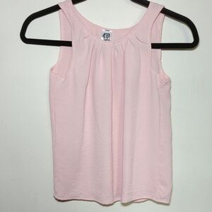 New with Tags Erge Baby Pink Crepe Material Tank Top Girls Size S